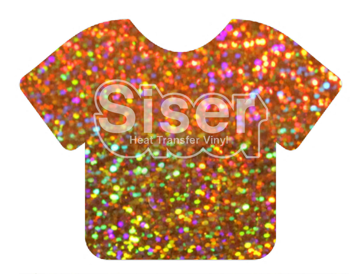 12 x 20 Holo Gold Glitter HTV - Heat Transfer Vinyl Sheet Sheets