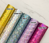 5 Pack Chrome Crystal Fragment Holographic Adhesive Vinyl