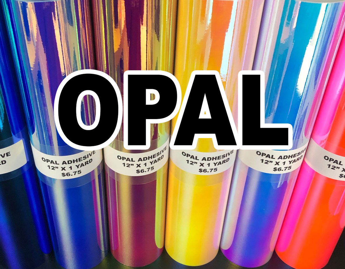 Holographic Opal Permanent Adhesive Backed 12 x 12 Vinyl Sheets