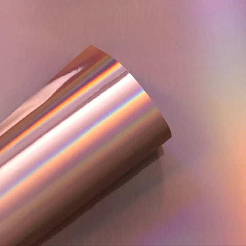 TECKWRAP Holographic Chrome Adhesive Vinyl Bundle for Smart Joy Crafting 5.5 x 60/Rolls (Opal White, Holo Silver, Rose Gold Chrome, Matte Silver