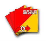 Red to Yellow Heat Activated Color Changing Adhesive Vinyl 12"x12" Sheet