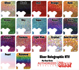 BOGO SALE Holographic Deco Sparkle Heat Transfer Vinyl 12"x10"