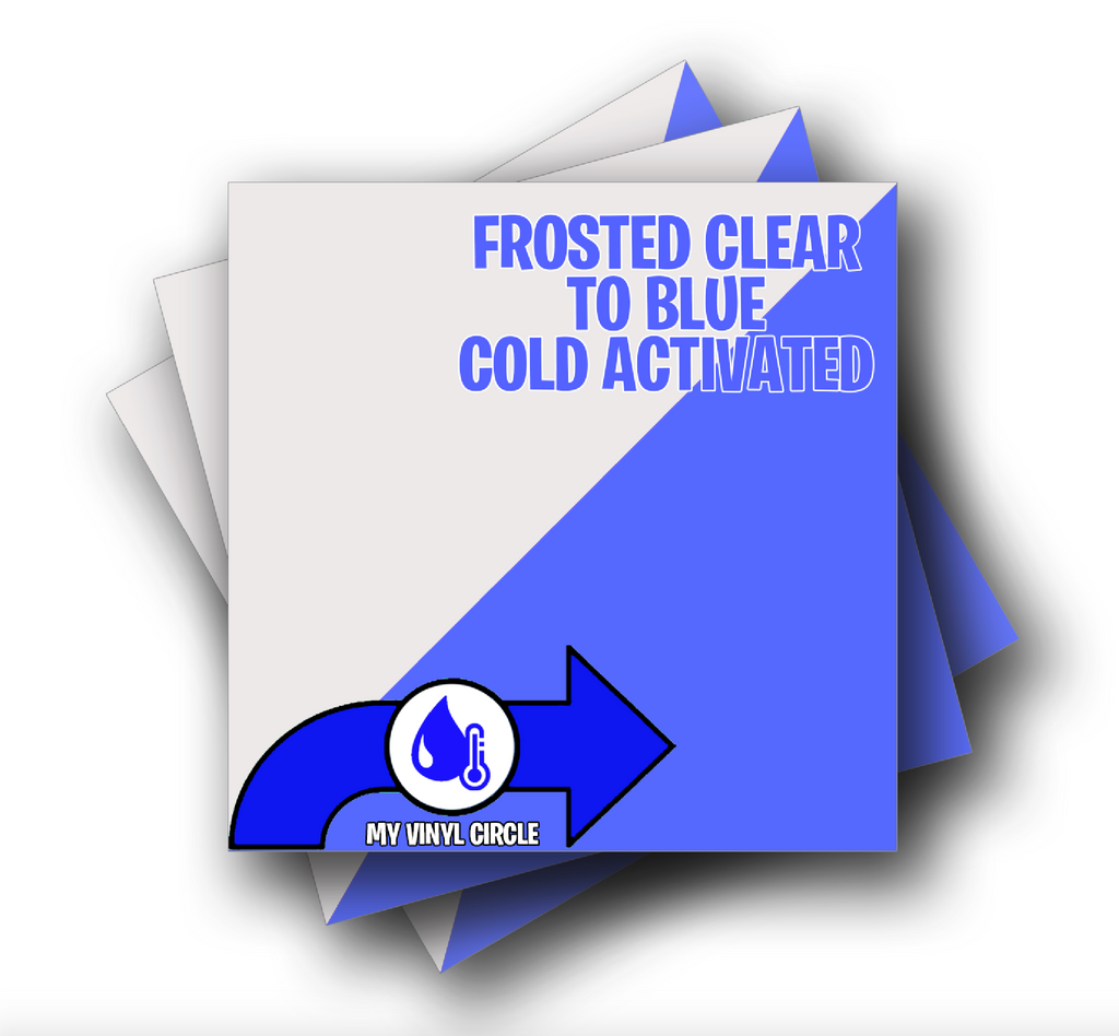 Color Changing Vinyl - Cold Blue - 12x12 Sheet - Expressions Vinyl