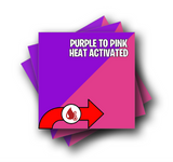 Hot Purple to Pink Color Changing Vinyl 12"x12" Sheet
