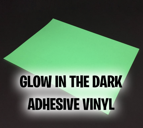 Glow in the dark adhesive vinyl registration marks on a curved surface 