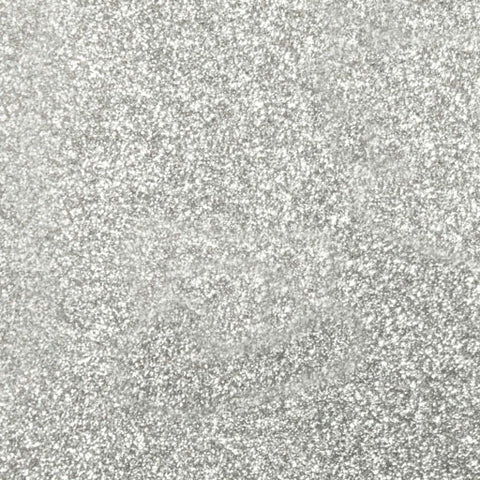 White Pearl Glitter Silver Specs HTV 12' X 19.5 Sheet - Heat