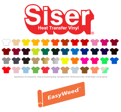 SISER EasyWeed EcoStretch Heat Transfer Vinyl - 12 in x 15 ft